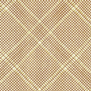 Robert Kaufman Fabrics, Kollektion CF, Tartan Single Border in Roasted Pecan (Gold Metallic), von Carolyn Friedlander, pro halben Meter