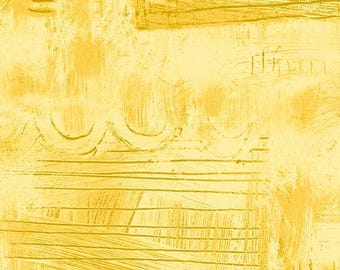 Colorwash by Carrie Bloomston, Scribble in Honey, per half-yard, Windham Fabrics