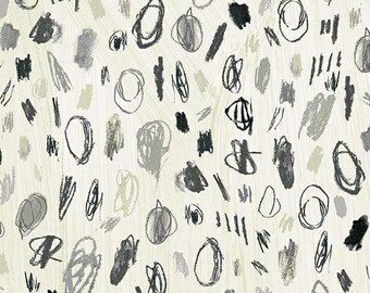 Happy by Carrie Bloomston, Artist in Paper, per half-yard, Windham Fabrics