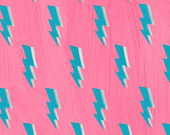 Happy by Carrie Bloomston, Kapow! in Hot Pink, per half-yard, Windham Fabrics