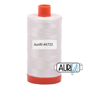 Aurifil 50wt Mako Cotton Thread - Large Spool, #6722 - Sea Biscuit