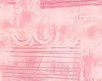Colorwash by Carrie Bloomston, Scribble in Pink, per half-yard, Windham Fabrics