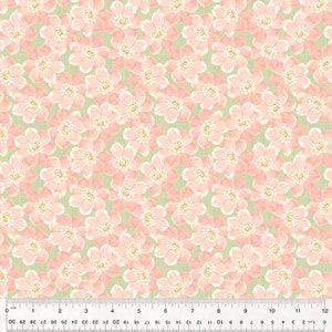 Laurel by Whistler Studios, Flower Bliss in Spring Green, per half-yard, Windham Fabrics