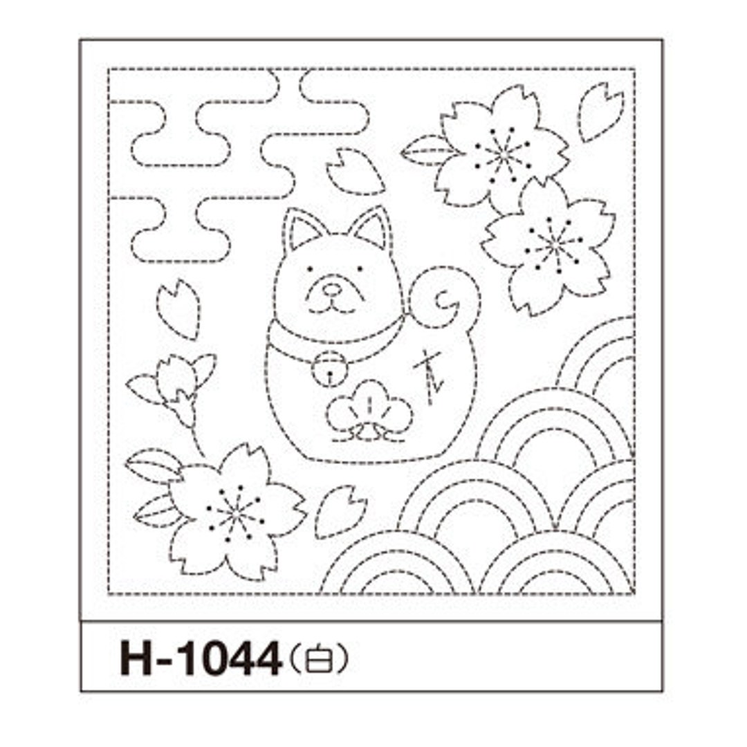 hana san paperページ Hana-Fukin（Hitomezashi）, Sashiko, Products information