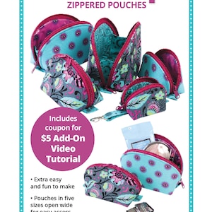 Clam Up, Zippered Pouches, Patterns by Annie, Pattern Booklet