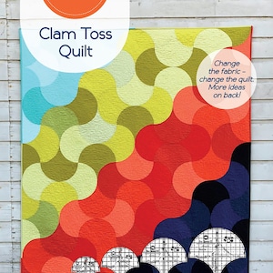 Clam Toss Quilt Pattern by Latifah Saafir, Pattern Booklet