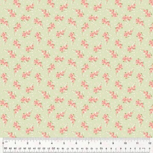 Laurel by Whistler Studios, Fresh Sprigs in Spring Green, per half-yard, Windham Fabrics
