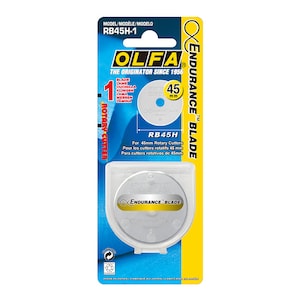 Lame rotative Endurance OLFA de 45 mm, lot de 1 (RB45H-1)