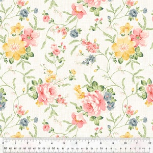 Laurel by Whistler Studios, Adorning Vine in Natural, per half-yard, Windham Fabrics