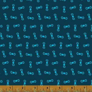 Five and Ten by Denyse Schmidt, Ding Dong in Navy, Windham Fabrics, per half yard