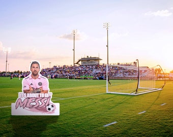 Lionel Messi , Soccer player cut out Model. Best Soccer Decoration. Popular Birthday Decoration. Soccer yard sign. Soccer lovers