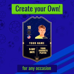 Personalised FIFA 20 Ultimate Team Card FUT Poster - Custom FUT Print —  CEED Design