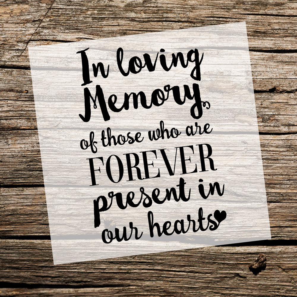 In Loving Memory Custom Printable