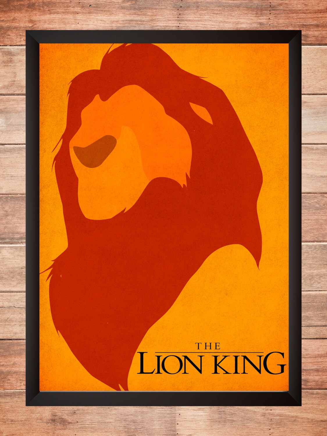 The Lion King disney minimalist Poster Wall art Print Home Etsy