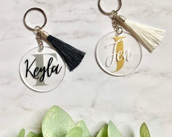 Personalized Tassel Keychain