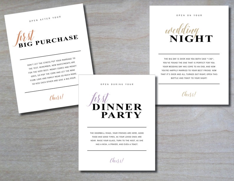 Wedding Milestones Set of 6 Marriage Firsts Engagement - Etsy
