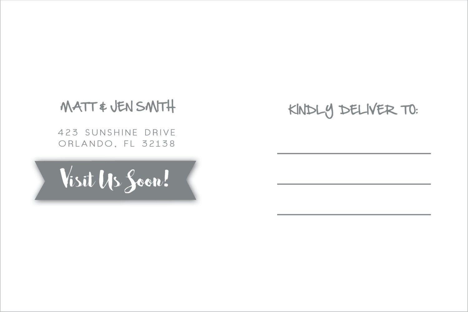 New Address Postcard Change of Address New Home - Etsy