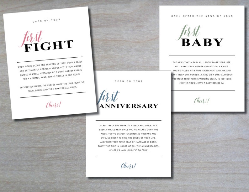 Wedding Milestones Set of 6 Marriage Firsts Engagement - Etsy