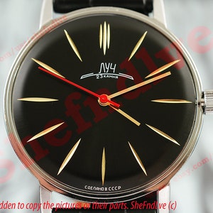Luxury Ultra slim Russian USSR watch LUCH De Luxe ЛУЧ 2209 Costume Beautiful