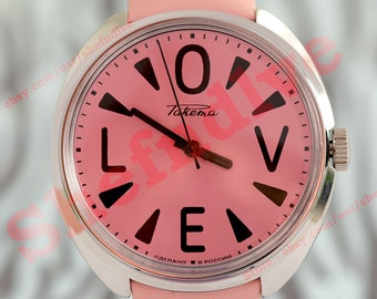 Russian USSR Rare Unique style wristwatch Raketa Big ZERO Love cal. 2609