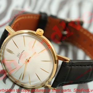 Brilliant men&#39;s gift LUCH De Luxe Russian USSR costume Fashionable Vintage watch Луч 2209