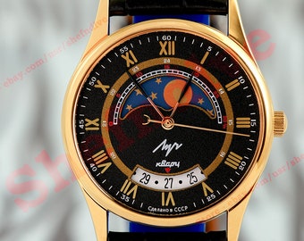 Vintage LA Express Moonphase Ladies Watch - Etsy display picture 3