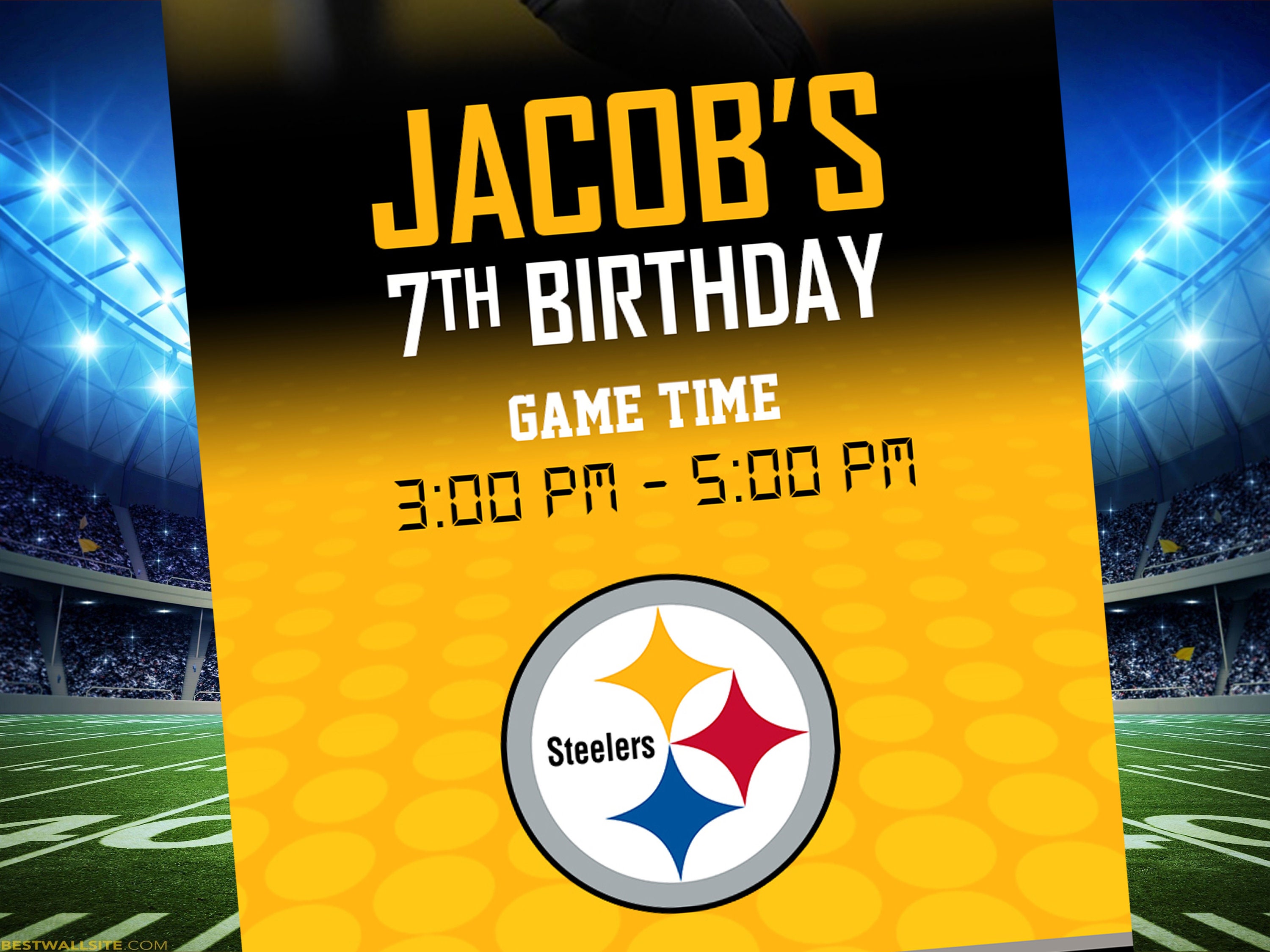 Football Ticket Invitation NFL Ticket Invite Football Themed Etsy