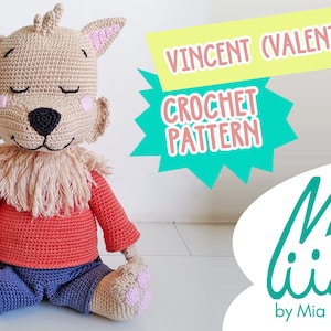 Vincent Golden Retriever Dog Amigurumi Crochet Pattern - Easy to follow