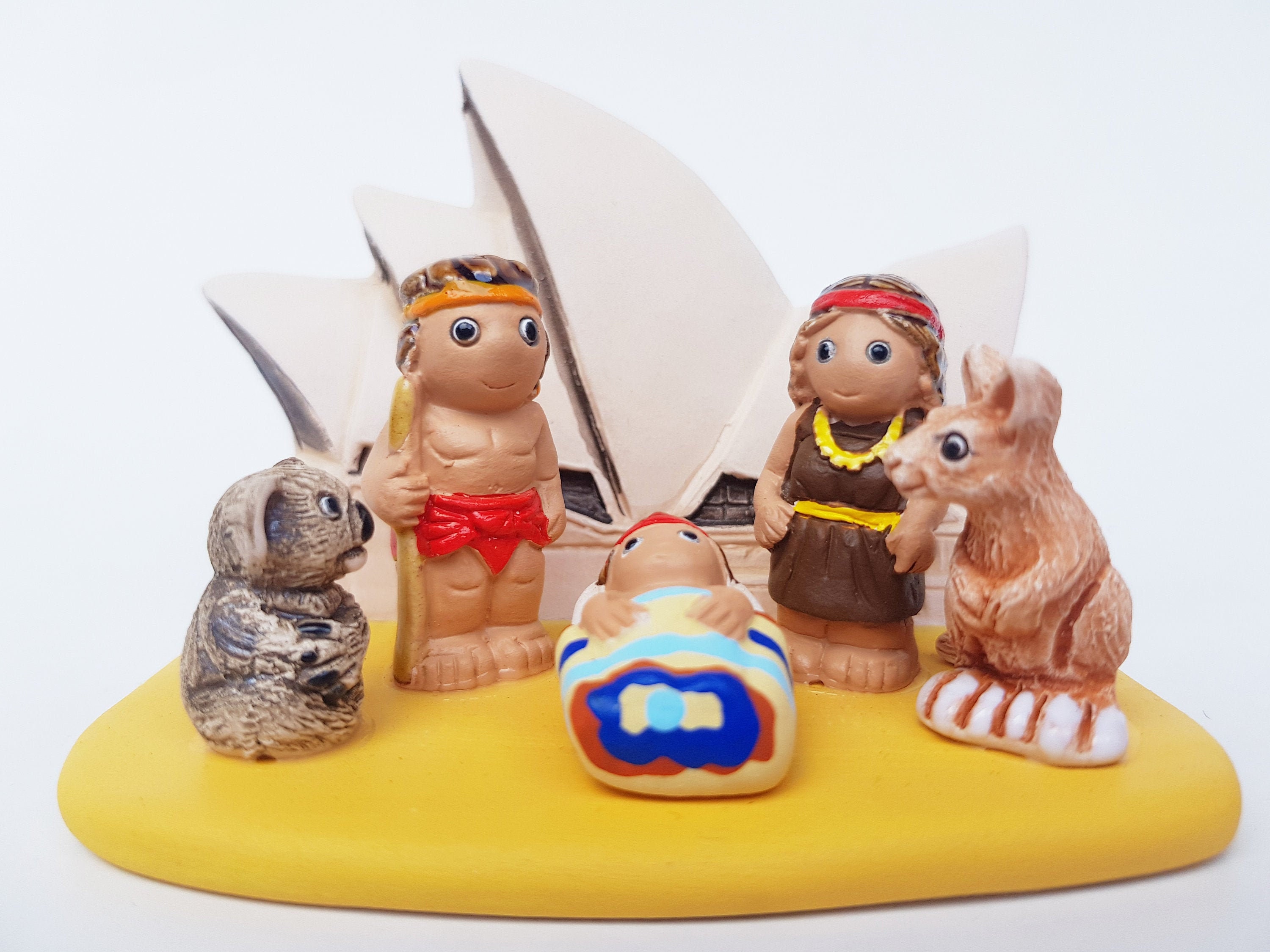 Australian II Nativity Scene Hecho a mano en arcilla 1 Etsy
