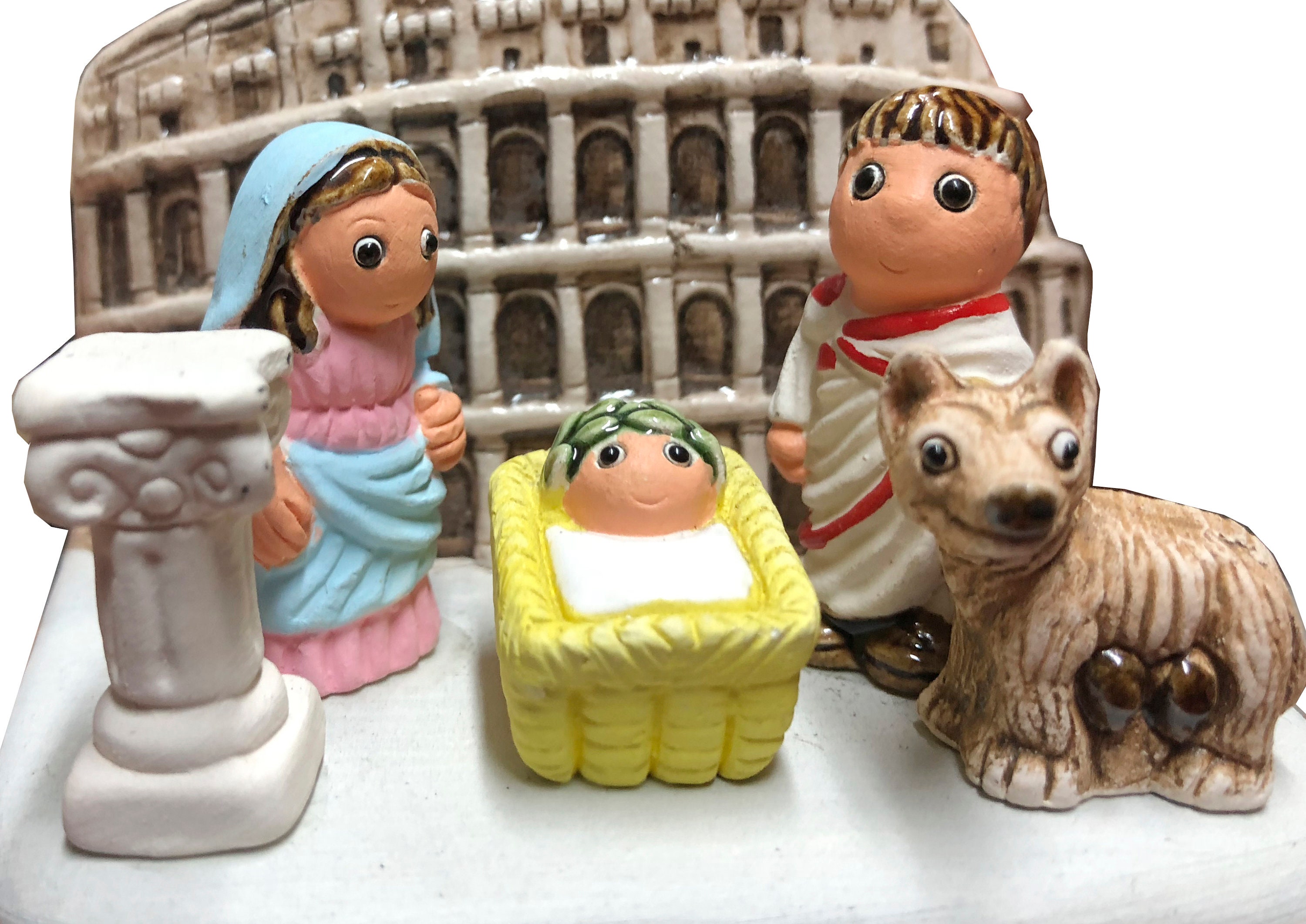 Roman I Nativity Scene Handmade in Clay 1 Block Etsy