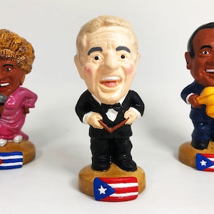Pack of 2-Salsa Figurines Trio Set 02 - 3.5&quot; / 9 cm high / Tito Puente - Celia Cruz - Cheo Feliciano - FREE SHIPPING WORLDWIDE