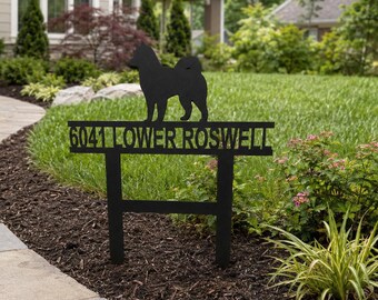 Personalzied Dog Metal Yard Stake with Powder Coat