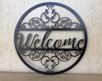 Metal Welcome Sign | Etsy