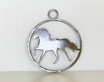 Horse Metal Christmas Tree Ornament