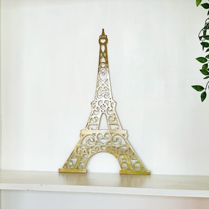 Eiffel Tower Metal Wall Art: Scroll Detail, Travel Decor