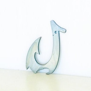 Fish Hook Bottle Opener with Powder Coat, Personalized Option, Magnetic or Keychain