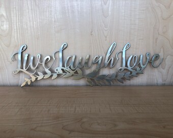 Live Laugh Love Sign Etsy