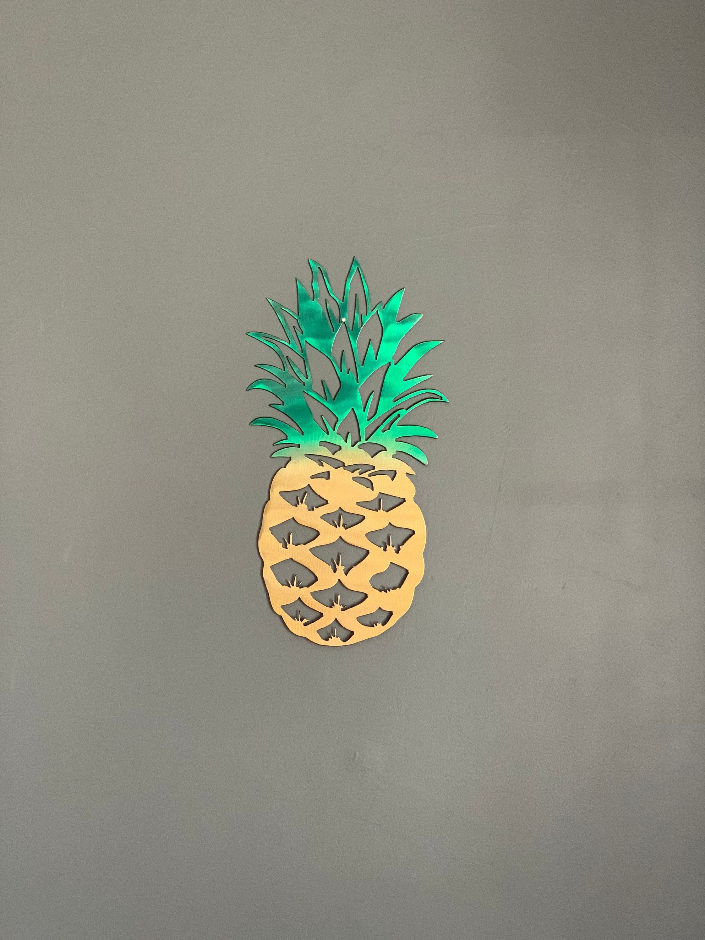 Pineapple Metal Wall Art Powder Coated Indoor Outdoor Home photo