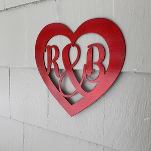 heart with initial
