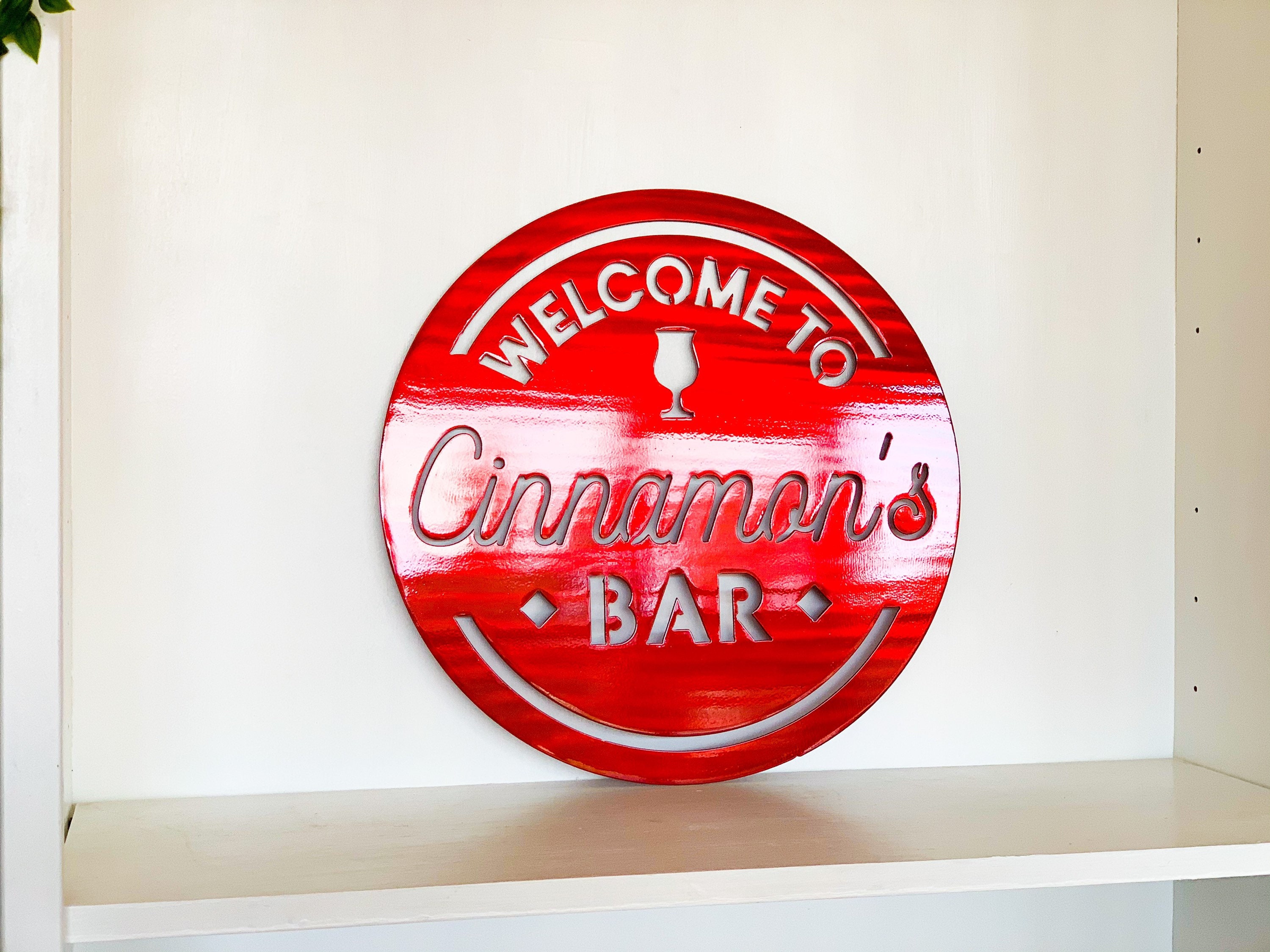 Personalized Bar Sign Metal Wall Art Indoor Outdoor Home Etsy Canada