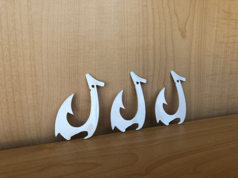 Fish Hook Bottle Opener With Powder Coat Personalized Option Etsy