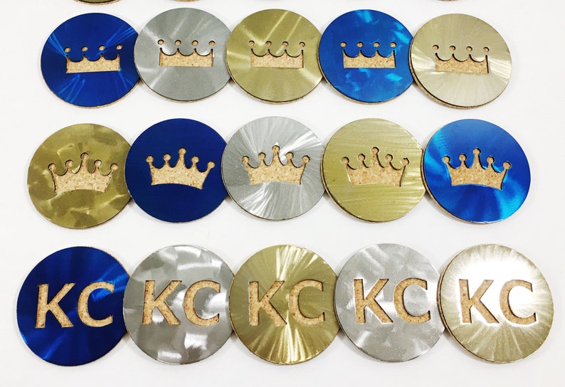 KC Steel & Cork Coasters, 4 with Powder Coat image 2