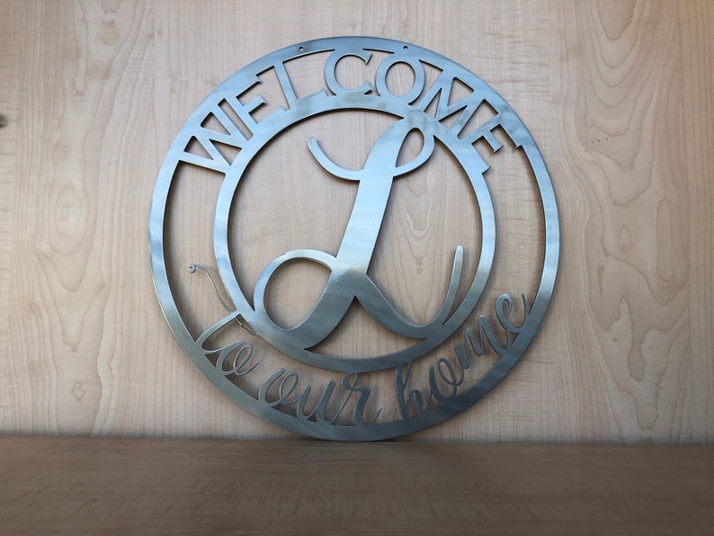 to Our Home Personalized Wall Art Front Door Wreath Etsy