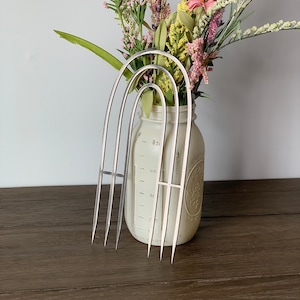 Metal Rainbow Plant Trellis Stake | Powder Coated | Garden Art