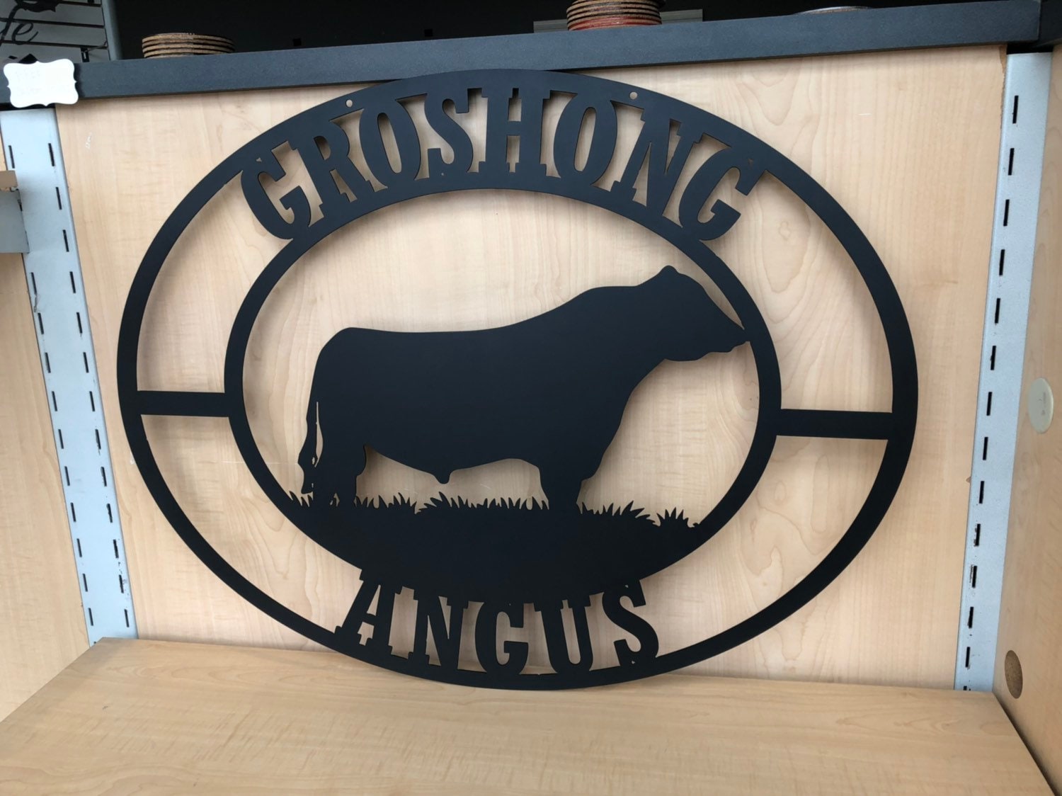 Personalized Metal Bull or Cattle Ranch Oval Sign, Choose Any Powder ...