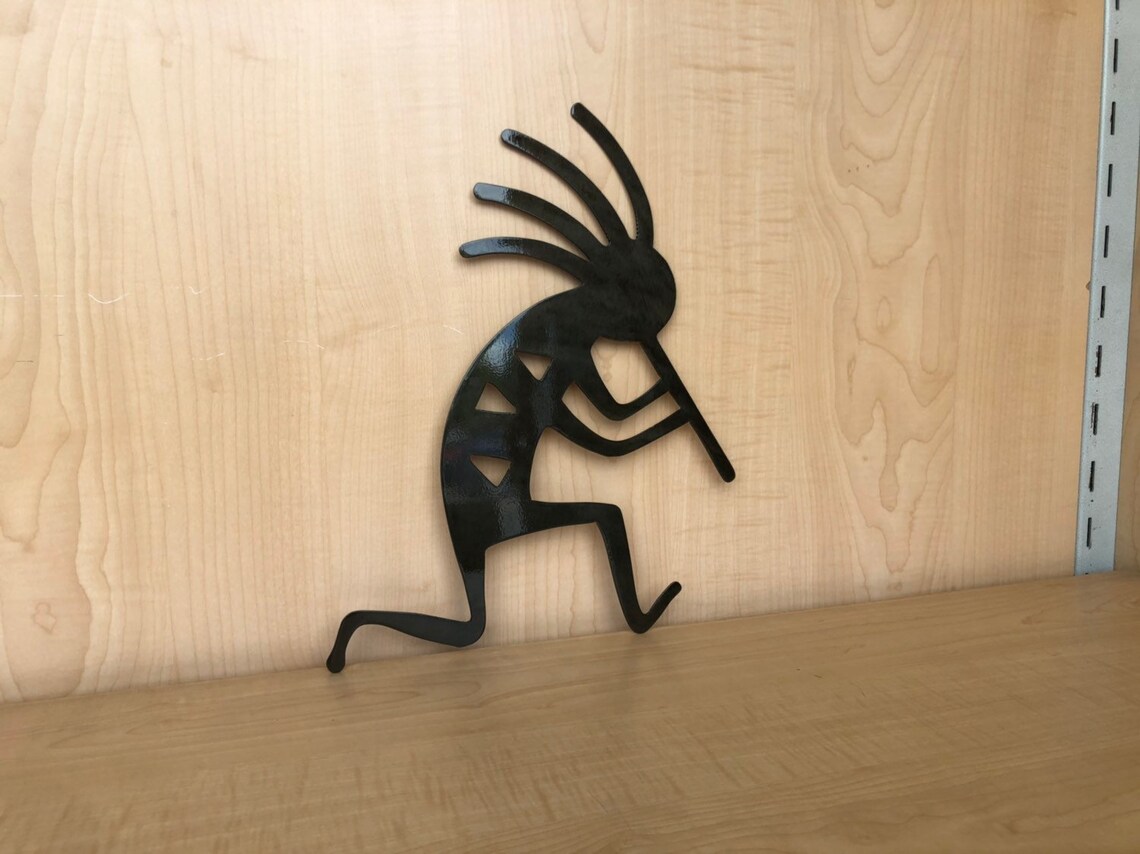 Kokopelli FIgure Metal Wall Art | Etsy