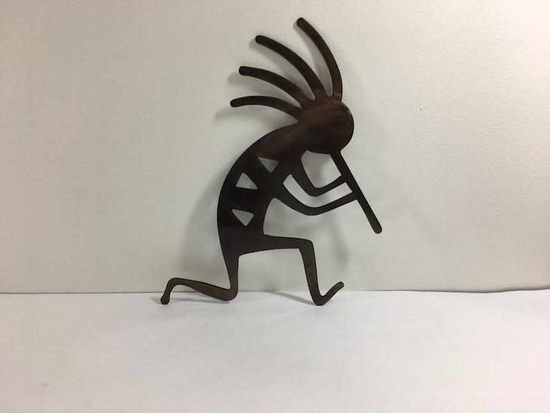 Kokopelli Figure Metal Wall Art Etsy