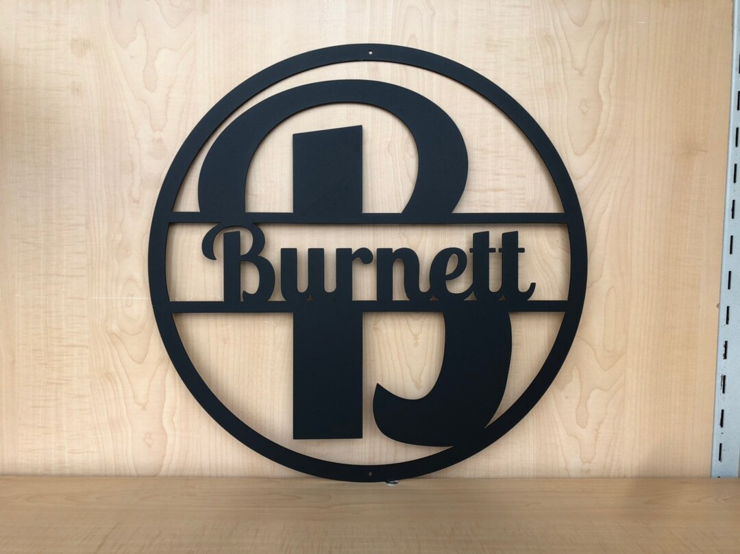 Metal Monogram Modern Letter Custom Wall Art, Personalized Home Decor ...