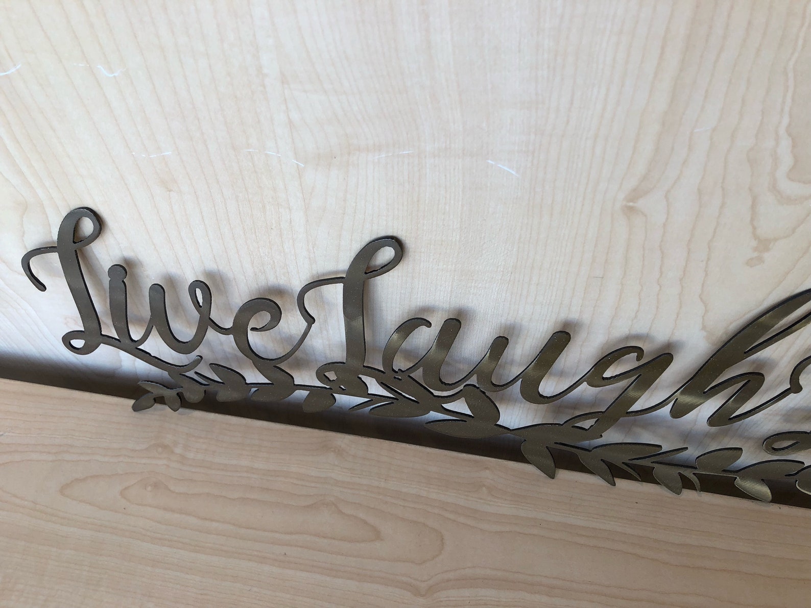 Metal Live Laugh Love Wall Art Sign With Powder Coat Lots of Etsy