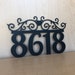 Custom Metal Address Sign With Scrolls & Powder Coat Any - Etsy